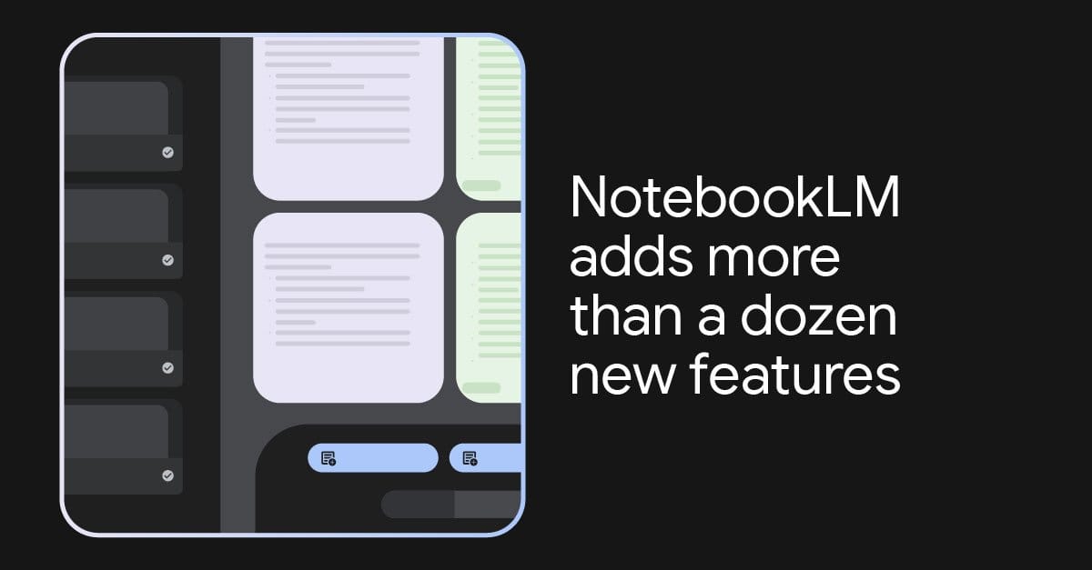 لقطة شاشة لواجهة Gemini Notebook مع المصادر