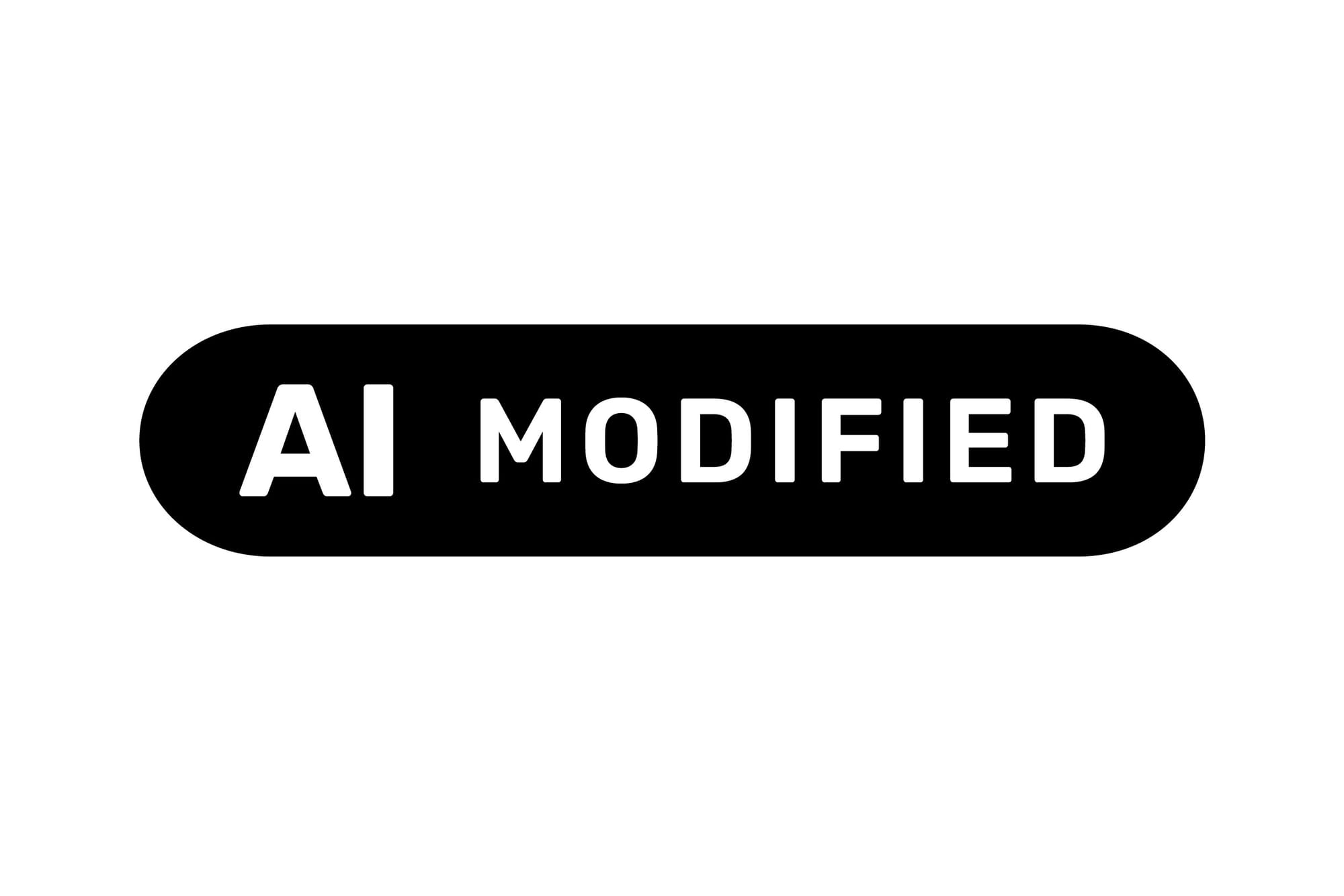 Official EU AI MODIFIED labeling icon