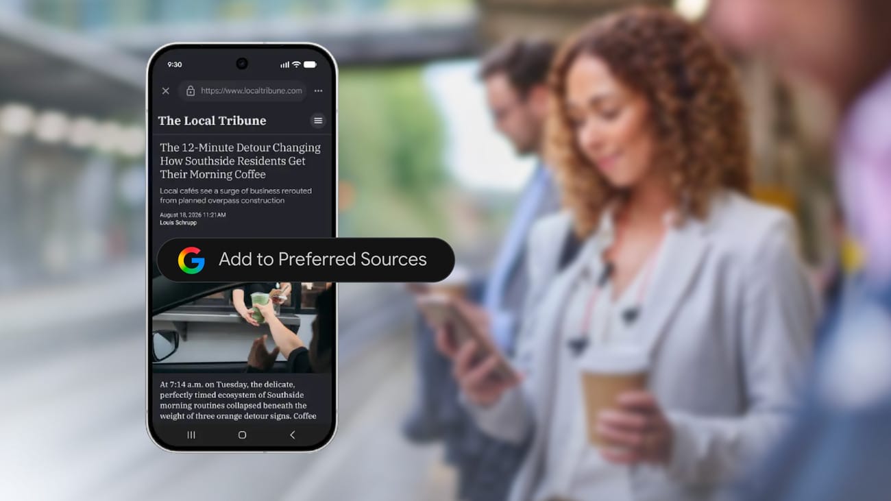 Google's Preferred Sources button: how publishers fight AI traffic loss