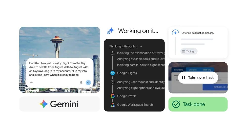 صورة رسمية من Google عن تكامل Gemini Spark مع Chrome