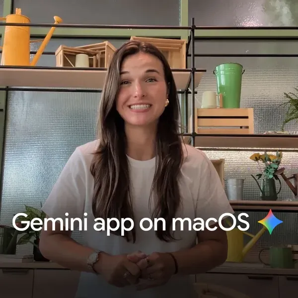 The Gemini app on macOS where the new Gemini Live voice features run