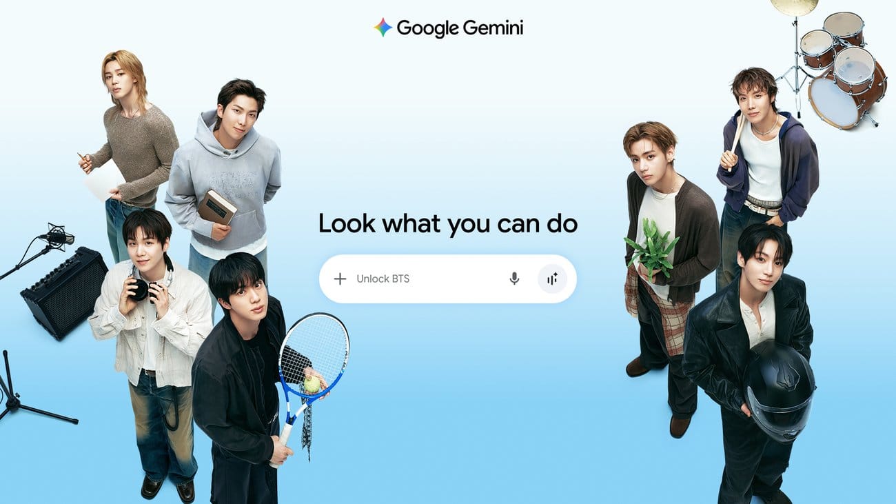 Google Gemini app open on a laptop screen