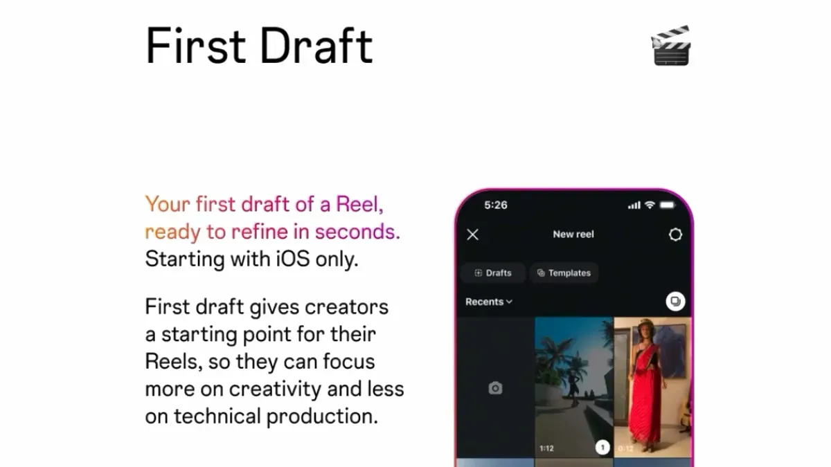 Instagram First Draft: Auto-Edit Your Reels in Under 10 Seconds