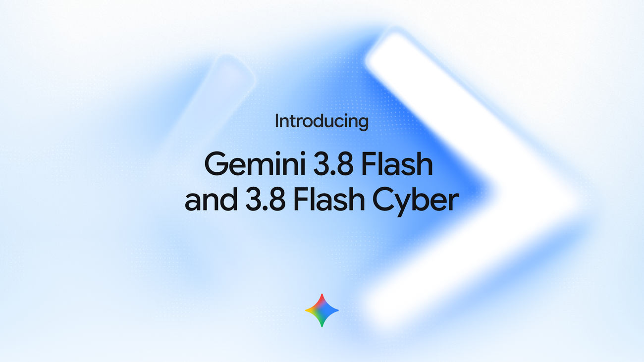 Official header image for the Gemini 3.8 Flash announcement