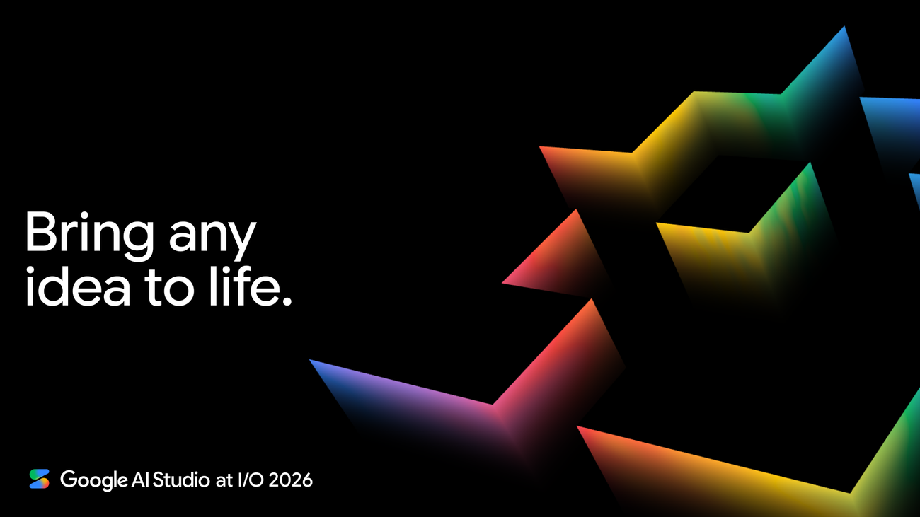 Google AI Studio at I/O 2026 — official announcement card