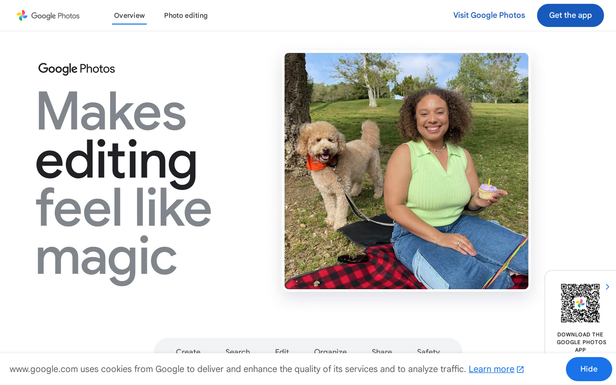 Google Photos official page — the billion-user app Gemini Spark now manages