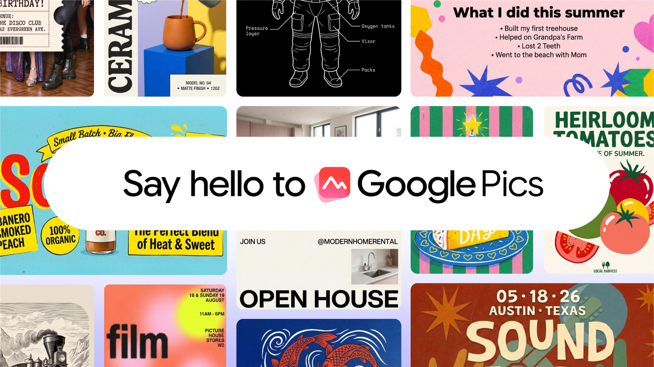 Google Pics announcement hero image