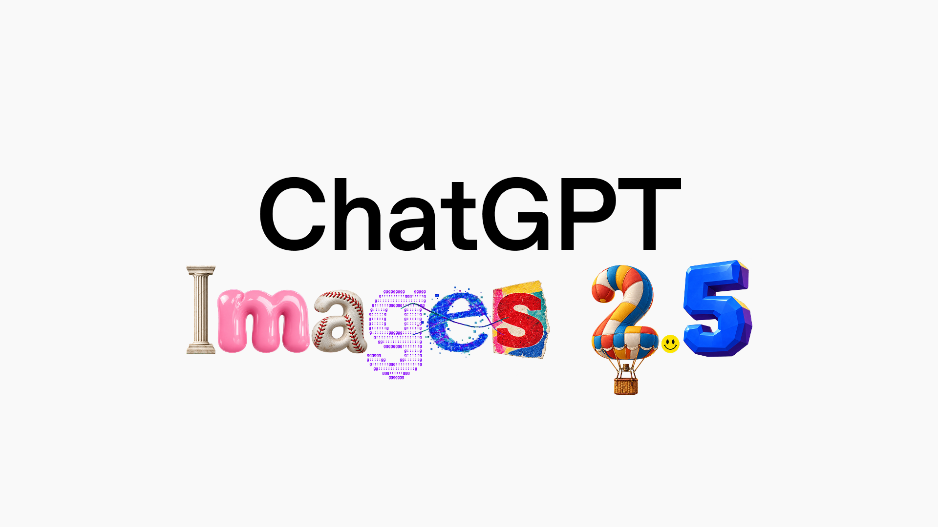 Official OpenAI announcement artwork for ChatGPT Images 2.5