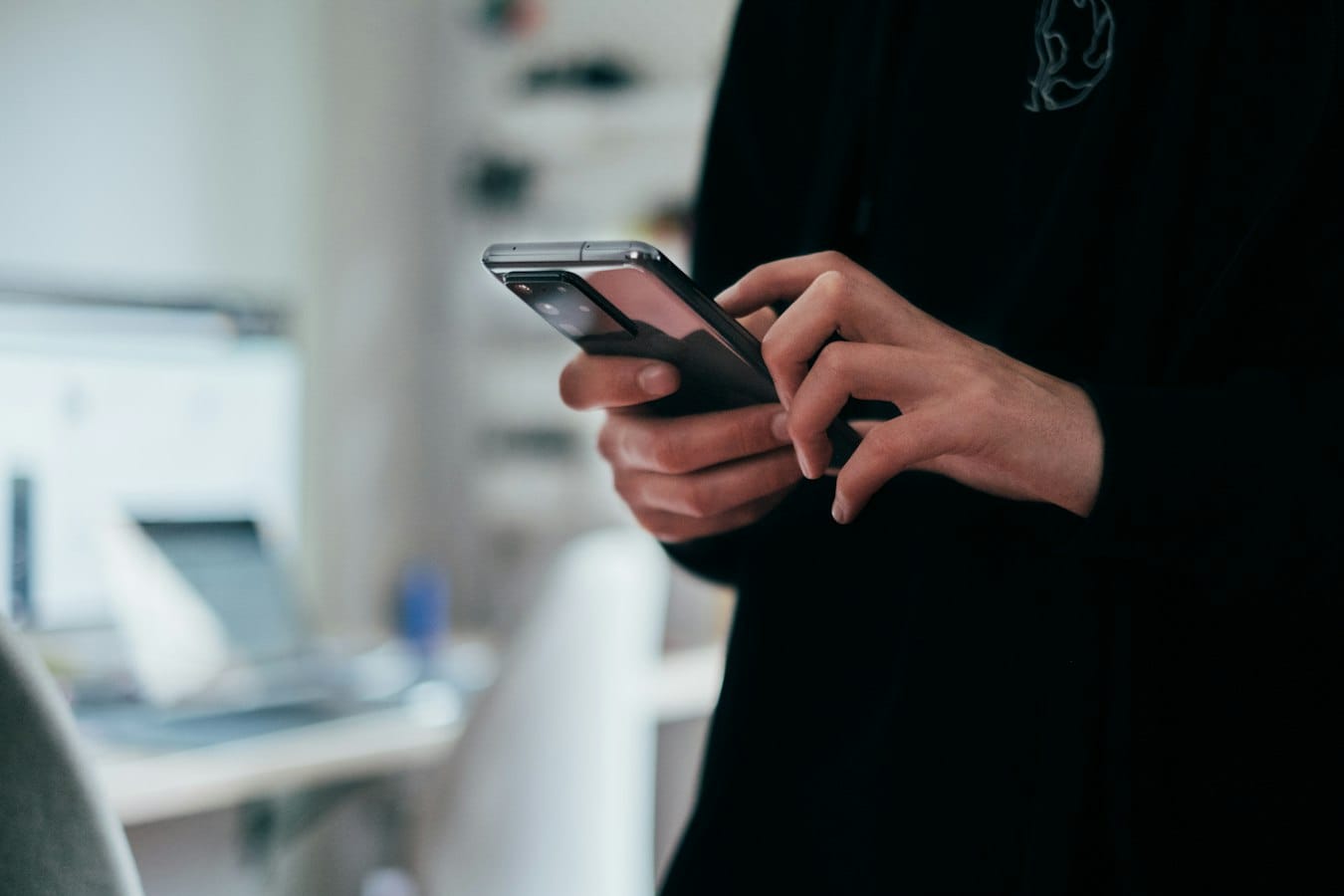 Smartphone lock screen showing push notifications