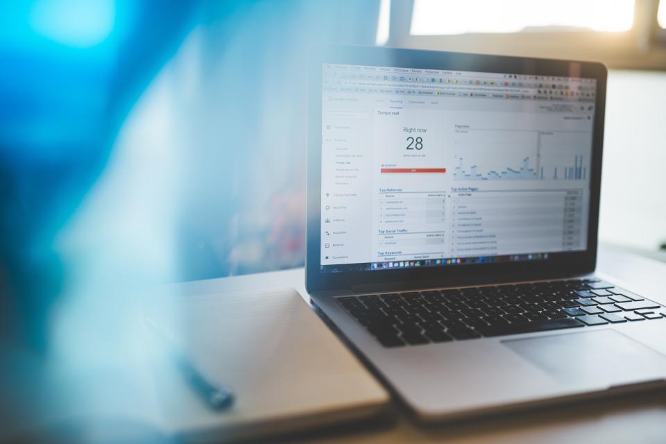 Analytics charts measuring content pipeline KPIs