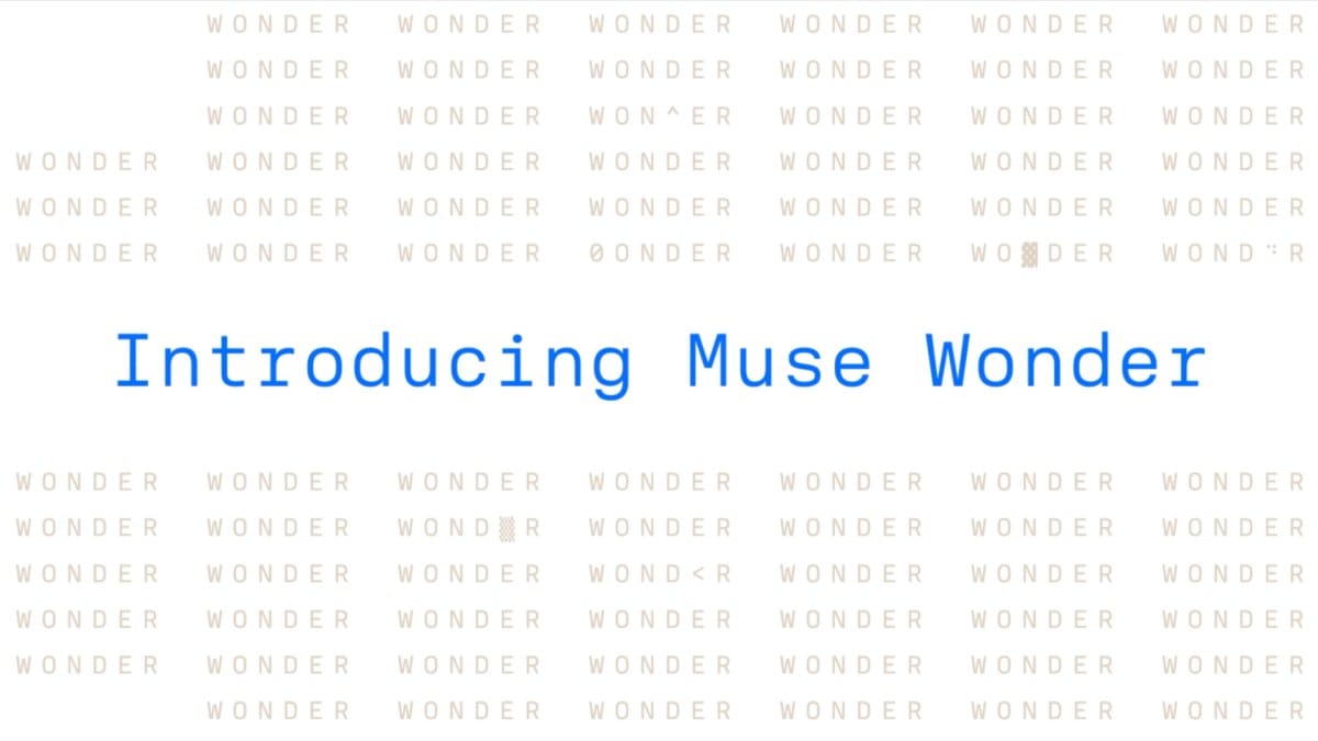 Official Meta announcement image for Muse Wonder