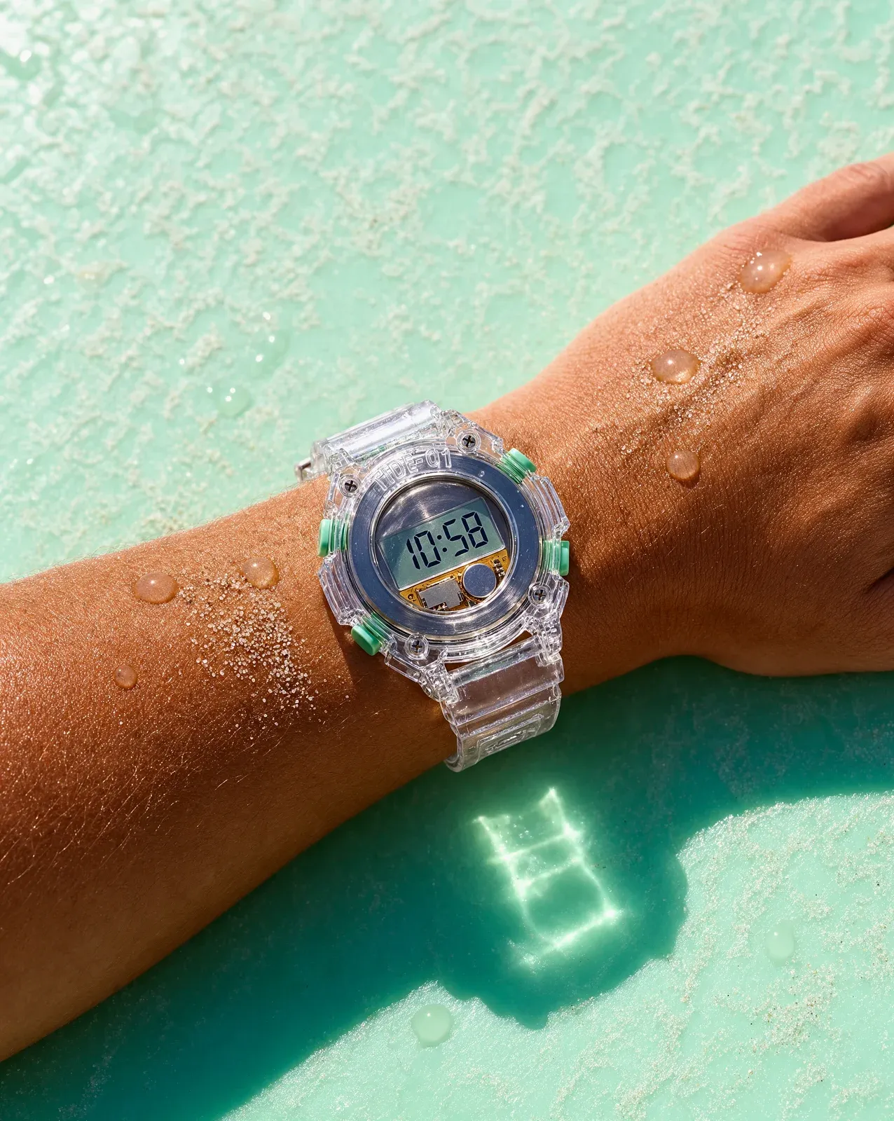 The same watch after a Krea 3 edit with studio lighting