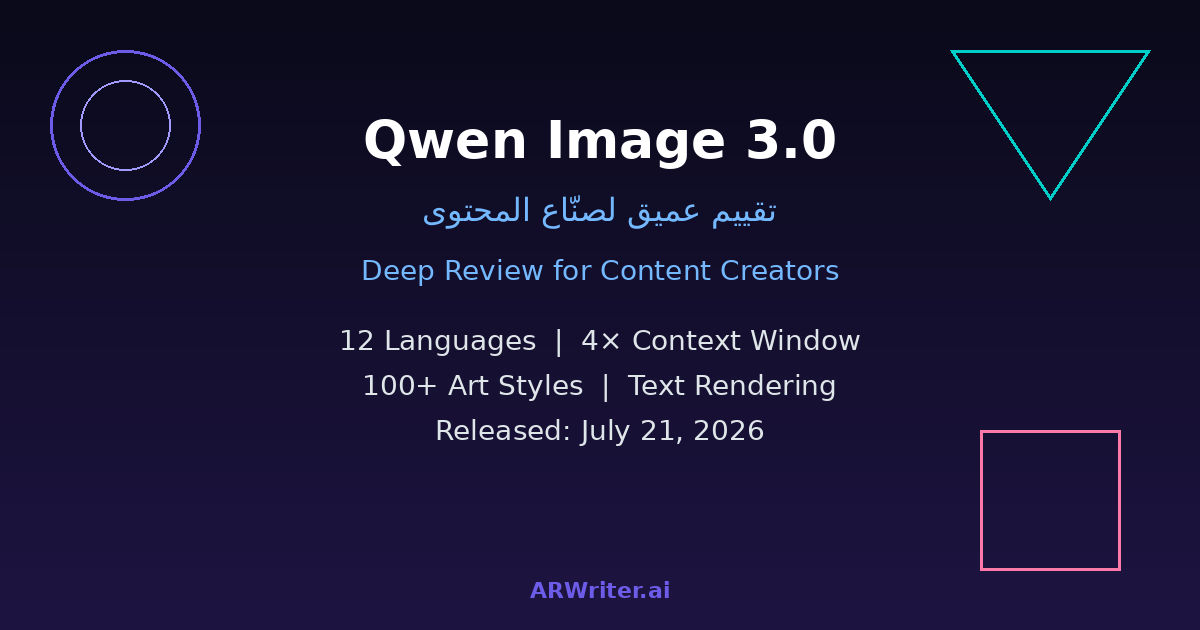 Qwen Image 3.0 by Alibaba - review for content creators