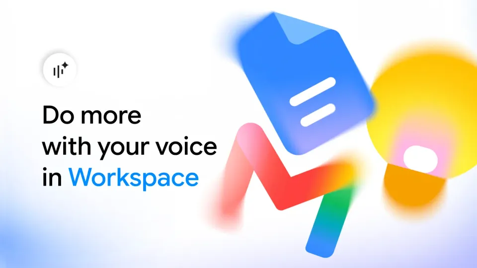 Official hero image from Google's voice features announcement
