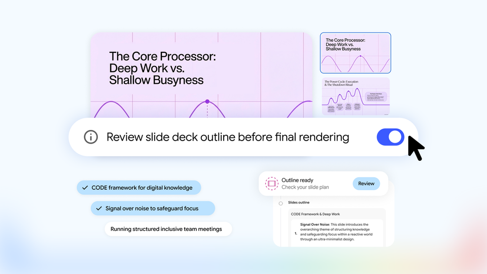 Gemini Notebook Now Lets You Edit Slides and Video Overviews Before They Render