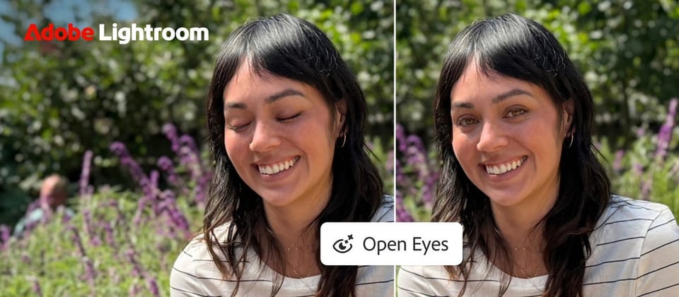 فتح العيون المغلقة بضغطة واحدة: ميزتا Open Eyes وGenerative Expand في لايتروم موبايل